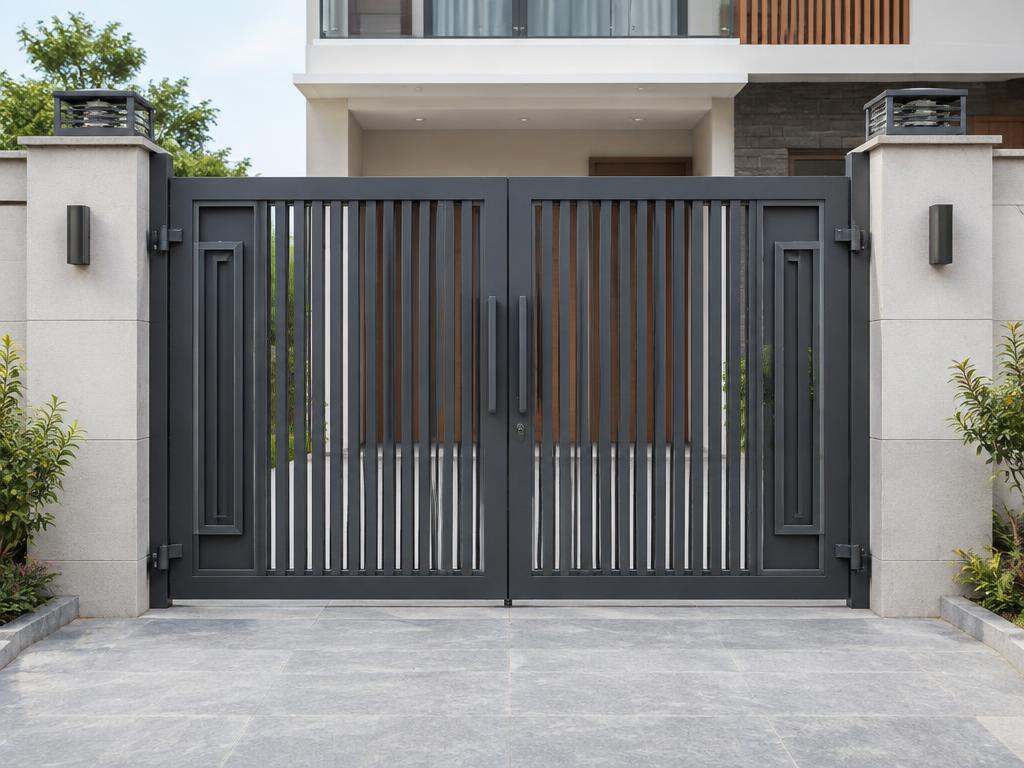 Illustrative example of gate fabrication